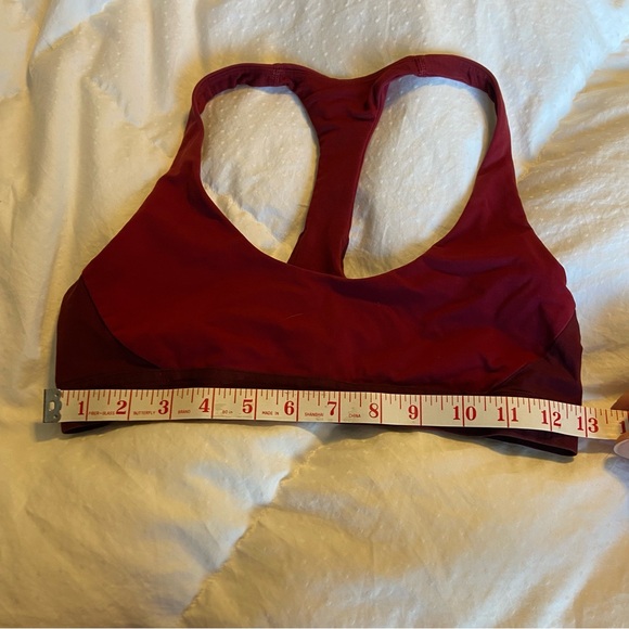 Lululemon Box It Out Bra Oxblood/ Deep Rouge in size 6 - Picture 2 of 4